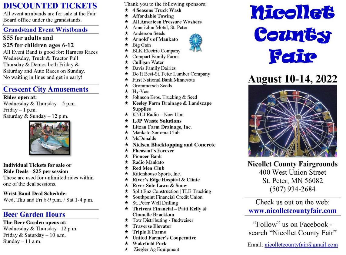 Nicollet County Fair St. Peter Chamber